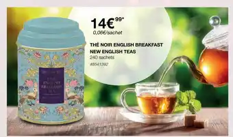 Costco Thé noir english breakfast new english teas offre