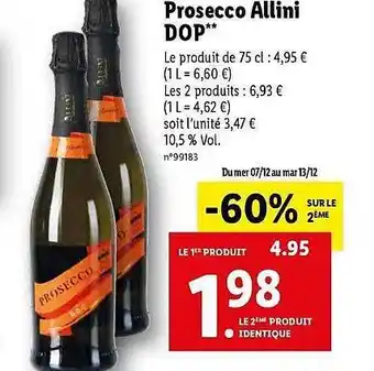 Prosecco allini dop