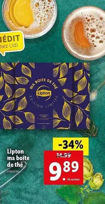 Lidl Lipton ma boîte de thé offre