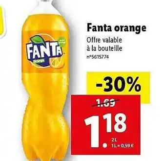 Lidl Fanta orange offre