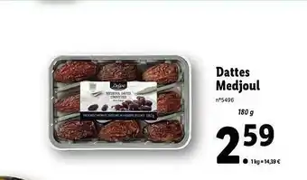 Lidl Dattes medjoul deluxe offre