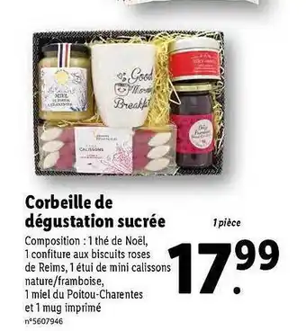 Lidl Corbeille de dégustation sucrée offre