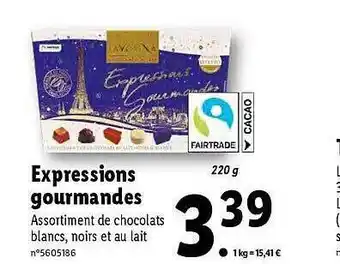 Lidl Expressions gourmandes favorina offre