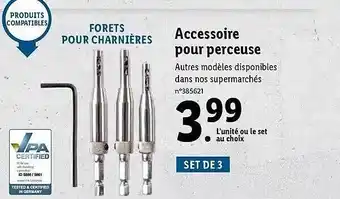 Lidl Accessoires pour perceuse offre