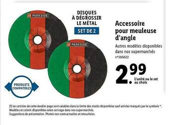Lidl Accessoire pour meuleuse d'angle offre