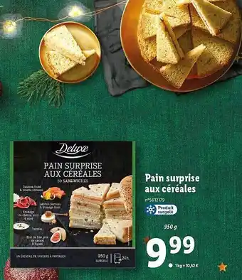 Lidl Pain surprise aux céréales deluxe offre
