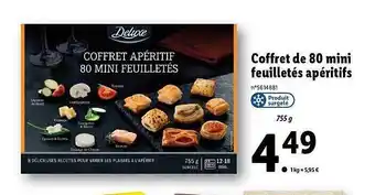 Lidl Coffret de 80 mini feuilletés apéritifs deluxe offre