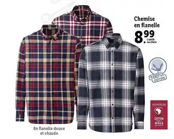 Lidl Chemise en flanelle offre