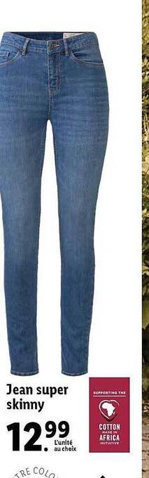 Lidl Jean super skinny offre