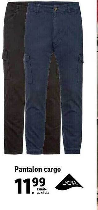 Lidl Pantalon cargo offre