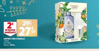 Auchan Coffret Gin Citadelle offre