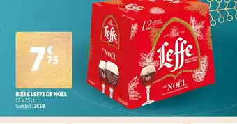 Auchan Biere Leffe de Noel offre