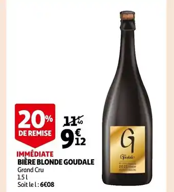 Auchan Biere Blonde Goudale offre