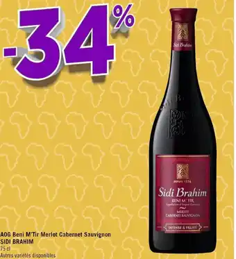 Sidi brahim aog beni m’tir merlot cabernet sauvignon