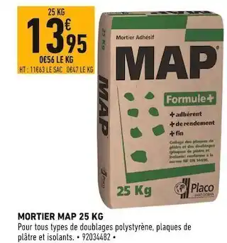 Batkor Placo mortier map 25 kg offre