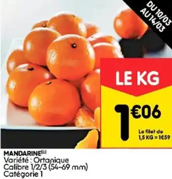 Leader Price Mandarine offre