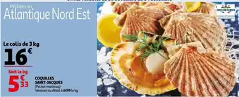 Auchan Coquilles saint-jacques le colis de 3 kg offre