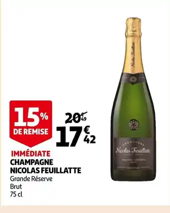 Auchan Champagne Nicolas Feuillatte offre