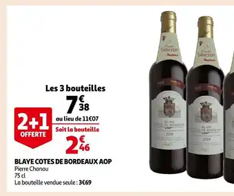 Auchan Blaye Cotes De Bordeaux Aop offre