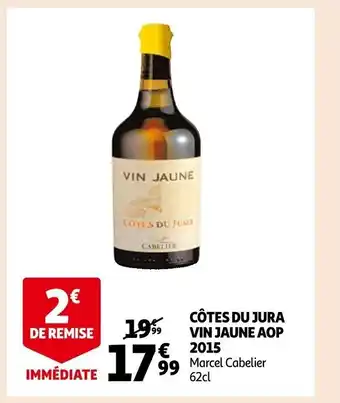 Auchan Cotes Du Jura Vin Jaune Aop 2015 offre