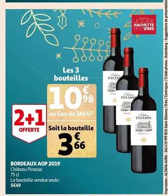 Auchan Bordeaux Aop 2019 offre