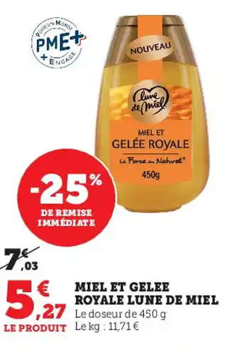 Super U Miel Et Gelee Royale Lune De Miel offre