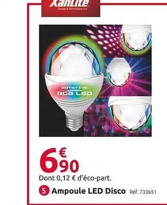 Mr Bricolage Ampoule led disco offre