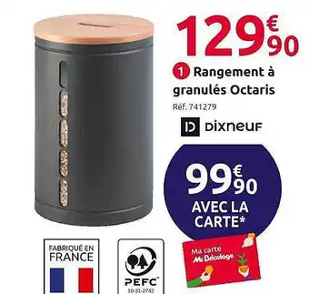 Rangement à granulés octaris dixneuf
