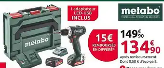 Mr Bricolage Metabo perceuse visseuse offre