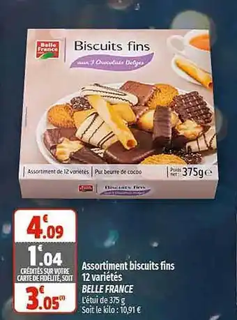 Coccimarket Assortiment biscuits fins variétés belle france offre