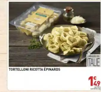 Tortelloni ricotta épinards