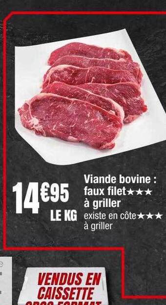 Migros Viande bovine : faux filet à griller offre