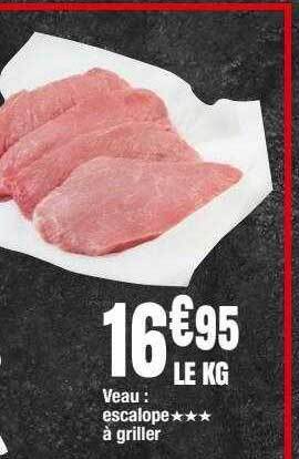 Migros Veau : escalope à griller offre