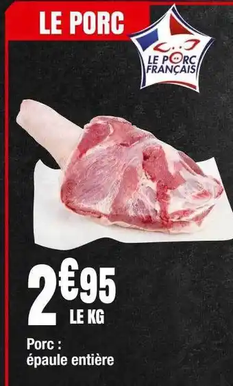 Porc : épaule entière