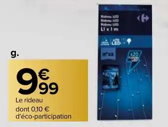 Carrefour Rideau lumineux LED offre