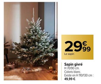 Carrefour Sapin givré offre