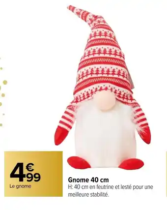 Carrefour Gnome 40 cm offre