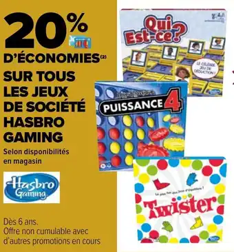 Carrefour Hasbro gaming offre