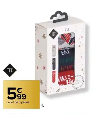 Carrefour Le lot de 3 poires offre