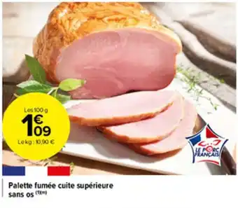 Carrefour Market Palette fumée cuite supérieure sans os offre