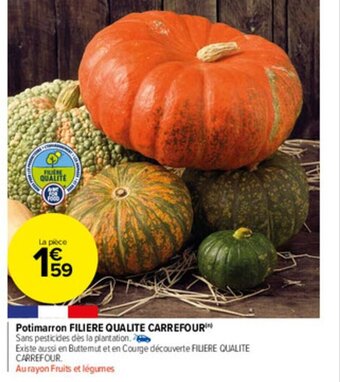 Carrefour Market Potimarron filiere qualite carrefour offre