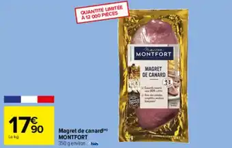 Carrefour Market Magret de canard MONTFORT offre