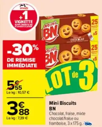Carrefour Market Mini biscuits BN offre