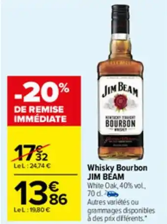 Whisky bourbon JIM BEAM