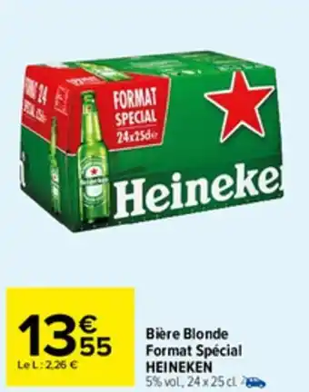Carrefour Market Bière blonde format spécial HEINEKEN offre
