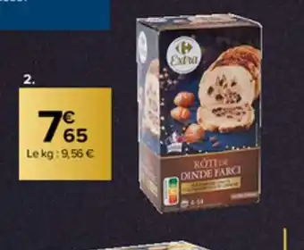 Carrefour Market Roti de Dinde Farci Carrefour Extra offre