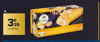 Carrefour Market Bûche glacée Fruits Exotiques Vanille Carrefour Extra offre