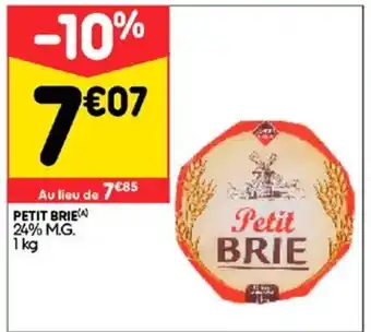 Leader Price Petit brie offre