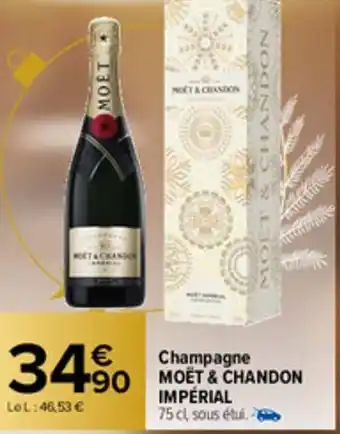 Carrefour Market Champagne Moet & Chandon Imperial offre