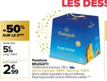 Carrefour Market Panettone Melegatti offre